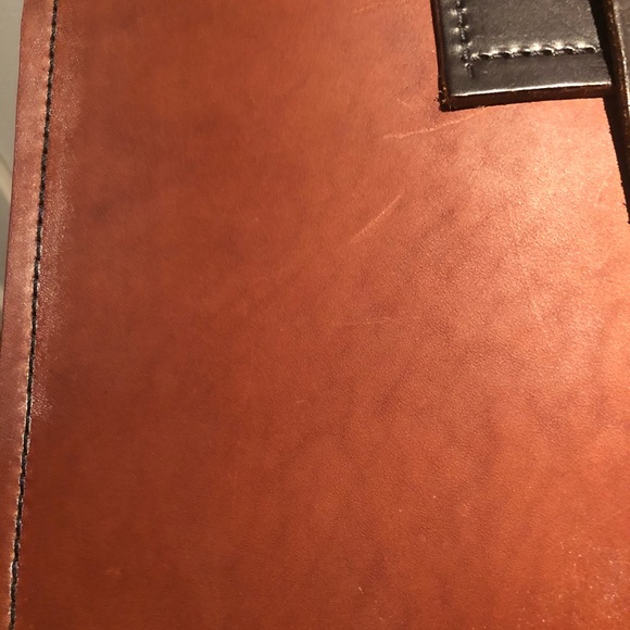 Brown leather cross body bag - Picture 4 of 5